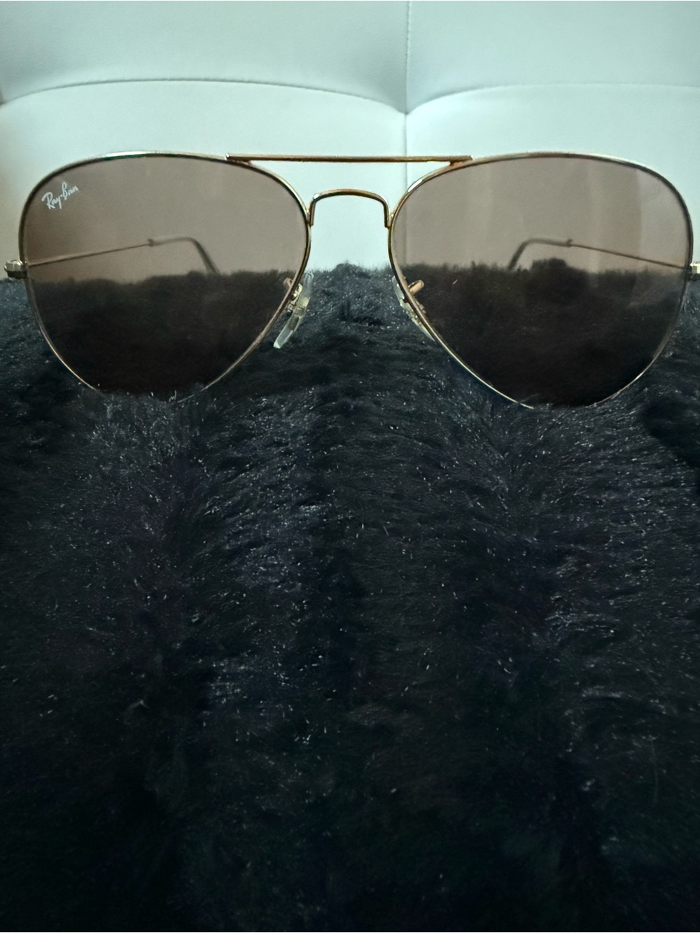 Ray-Ban Men’s or Women’s Gold Frame Sunglasses with Brown Lenses - Aviator